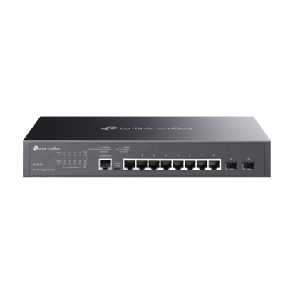 Switch 8 porturi RJ45 Gigabit, 2 x SFP Gigabit, L2+ Management, 1U - TP-Link Omada SG3210 SafetyGuard Surveillance