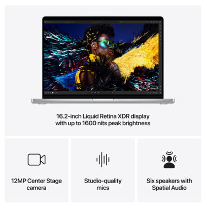 MacBook Pro 16.2"/Apple M4 Max (CPU 16-core, GPU 40-core, Neural Engine16-core)/64GB/1TB - Silver - INT KB (cto from MX2W3RO/A) NewTechnology Media