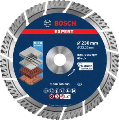 Bosch Disc diamantat Expert MultiMaterial 230x15x2.4x22.23mm ProAdvanced PowerfulTools
