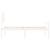 Cadru de pat senior cu tăblie single, alb, lemn masiv GartenMobel Dekor