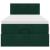 Cadru de pat otoman cu saltea verde închis 100x200cm catifea GartenMobel Dekor