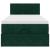 Cadru de pat otoman cu saltea verde închis 100x200cm catifea GartenMobel Dekor