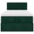Cadru de pat otoman cu saltea verde închis 100x200cm catifea GartenMobel Dekor