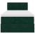 Cadru de pat otoman cu saltea verde închis 100x200cm catifea GartenMobel Dekor