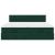 Cadru de pat otoman cu saltele Verde închis 200x200cm catifea GartenMobel Dekor