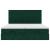 Cadru de pat otoman cu saltele Verde închis 200x200cm catifea GartenMobel Dekor