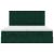 Cadru de pat otoman cu saltele Verde închis 200x200cm catifea GartenMobel Dekor