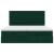 Cadru de pat otoman cu saltele Verde închis 200x200cm catifea GartenMobel Dekor