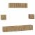 Set comodă TV Pe perete 7 pcs Stejar Artizanal Lemn compozit GartenMobel Dekor