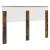 Tăblie cap cu headboard Stejar fumuriu 140 cm Lemn compozit GartenMobel Dekor