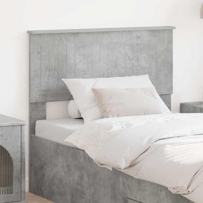 Tăblie cap cu headboard Gri din beton 90 cm Lemn compozit GartenMobel Dekor