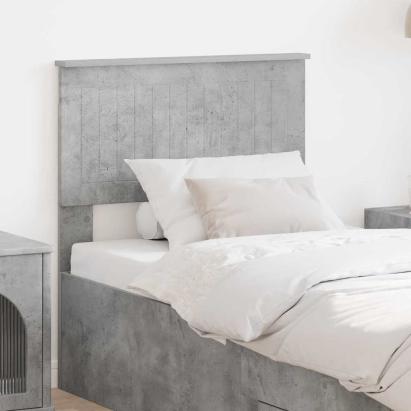 Tăblie cap cu headboard Gri din beton 75 cm Lemn compozit GartenMobel Dekor