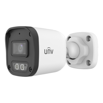 Camera IP ColorHunter 4MP, lentila 2.8mm, IR 30m, WL 15m, Mic, PoE, IP67 - UNV IPC2124LB-AF28-DL-ECO SafetyGuard Surveillance