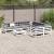 Set canapea de grădină, 9 piese, alb, lemn masiv de pin GartenMobel Dekor