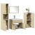 Set mobilier de baie, 5 piese, stejar sonoma, lemn prelucrat GartenMobel Dekor