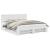 Cadru de pat cu headboard Alb 180 x 200 cm Lemn compozit GartenMobel Dekor
