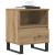Noptiere, 2 buc., stejar artizanal, 40x35x50 cm, lemn prelucrat GartenMobel Dekor