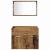 Set de mobilier pentru baie 3 pcs Lemn Vechi Lemn compozit GartenMobel Dekor