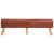 Bancă de gimnastică, maro, 160 cm, piele naturală GartenMobel Dekor