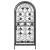 Suport sticle vin 33 de sticle, negru 45x36x100 cm fier forjat GartenMobel Dekor