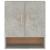 Dulap de perete, gri beton, 60x31x70 cm, lemn compozit GartenMobel Dekor