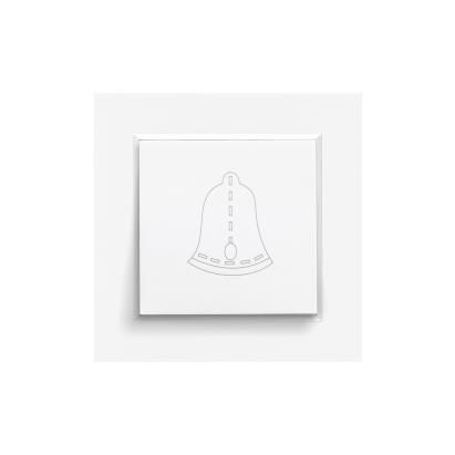 Leziter Comutator clopot Nova 101N cu cadru alb Mobalis Homvera