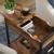 VASAGLE Masa laterala pliabila, tip noptiera, cu prize si porturi USB, raft si geanta din textil, 60x32x60 cm, maro rustic Household NewTrend