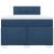 Pat box spring cu saltea, albastru, 120x200 cm, textil GartenMobel Dekor