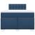 Pat box spring cu saltea, albastru, 120x200 cm, textil GartenMobel Dekor