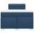 Pat box spring cu saltea, albastru, 120x200 cm, textil GartenMobel Dekor