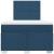 Pat box spring cu saltea, albastru, 120x200 cm, textil GartenMobel Dekor
