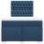 Pat box spring cu saltea, albastru, 120x200 cm, textil GartenMobel Dekor