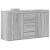 Bufet cu sertar Gri Sonoma 120 x 36 x 69 cm Lemn compozit GartenMobel Dekor