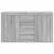 Bufet cu sertar Gri Sonoma 120 x 36 x 69 cm Lemn compozit GartenMobel Dekor