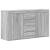 Bufet cu sertar Gri Sonoma 120 x 36 x 69 cm Lemn compozit GartenMobel Dekor