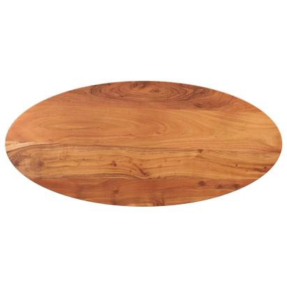Blat de masă oval, 140x60x2,5 cm, lemn masiv de acacia GartenMobel Dekor