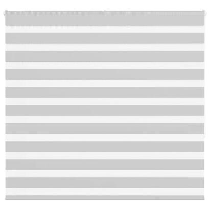 Jaluzea tip zebra gri deschis lățime țesătură 150,9cm poliester GartenMobel Dekor