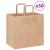 Pungi de hârtie 50 buc cu mânere maro 26x17x25 cm GartenMobel Dekor