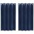 Perdele opace 2 pcs Albastru închis 140 x 140 cm Catifea GartenMobel Dekor