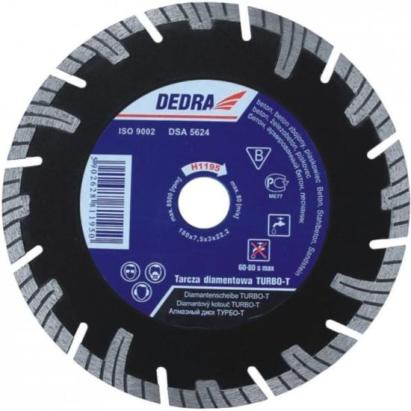 Disc diamantat segmentat, beton armat, taiere umeda si uscata, 230 mm, Dedra GartenVIP DiyLine