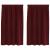 Perdele opace 2 pcs Roșu Vin 140 x 140 cm Catifea GartenMobel Dekor