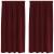 Perdele opace 2 pcs Roșu Vin 140 x 175 cm Catifea GartenMobel Dekor