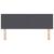 Tăblie cap cu headboard Gri închis 144 cm Piele artificială GartenMobel Dekor