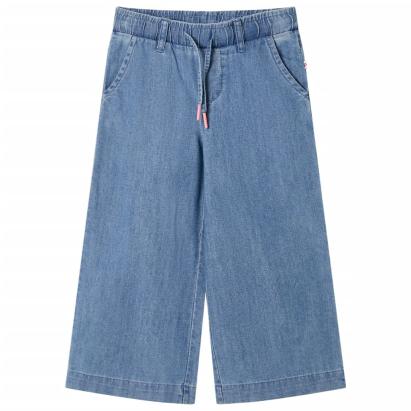 Pantaloni pentru copii, albastru denim, 128 GartenMobel Dekor