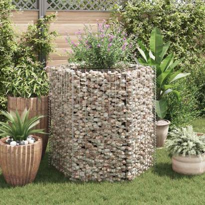 Strat înălțat gabion hexagonal, 100 x 90 x 100 cm GartenMobel Dekor