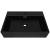 Bazin cu orificiu robinet ceramică, 60,5x42,5x14,5 cm, negru GartenMobel Dekor