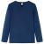 Tricou pentru copii cu mâneci lungi, bleumarin, 128 GartenMobel Dekor