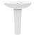 Lavoar cu piedestal, alb, 650 x 520 x 200 mm, ceramică GartenMobel Dekor