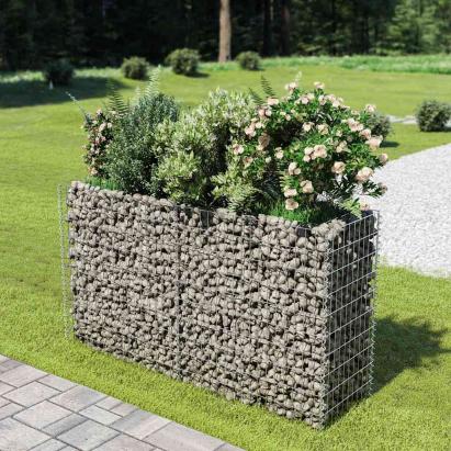 Strat înălțat gabion, 180 x 50 x 100 cm, oțel galvanizat GartenMobel Dekor