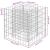 Strat înălțat gabion, 50 x 50 x 50 cm, oțel galvanizat GartenMobel Dekor